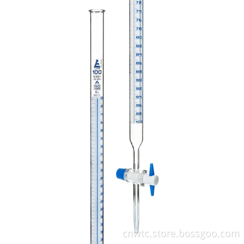 50ml and 100ml Laboratory Glass Burettes with PTFE Stopcocks: High-Quality Glass Burettes for Precise Chemical Measurements